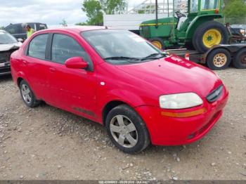  Salvage Chevrolet Aveo