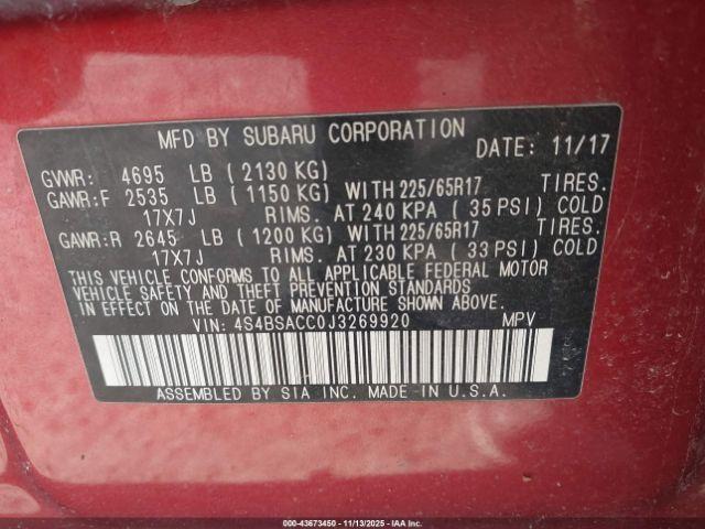 Subaru Outback 2.5i Premium Image 16