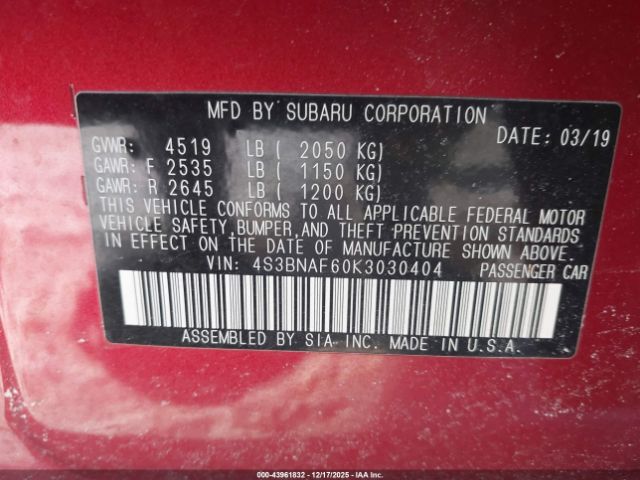 Subaru Legacy 2.5i Premium Image 12