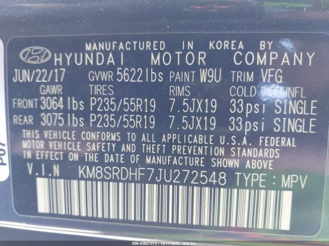 Hyundai SANTA FE Limited Ultimate Image 7