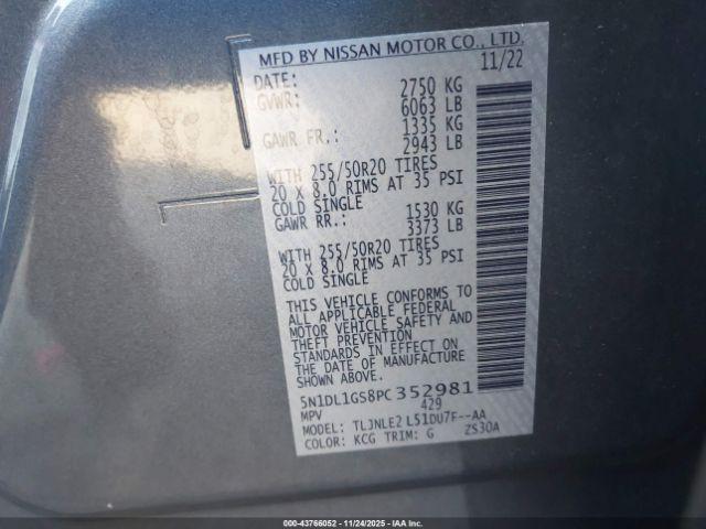 INFINITI Qx Sensory Awd Image 10