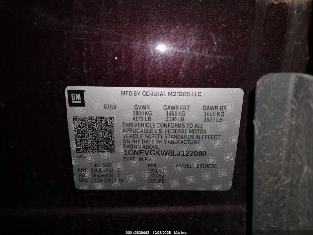 Chevrolet Traverse Awd Lt Cloth Image 3