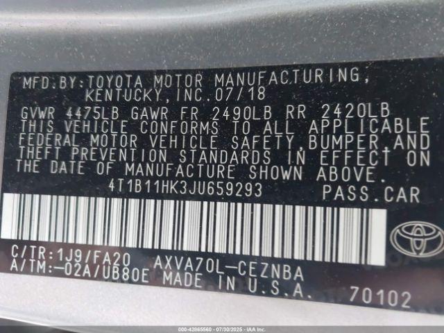 Toyota Camry Le Image 10