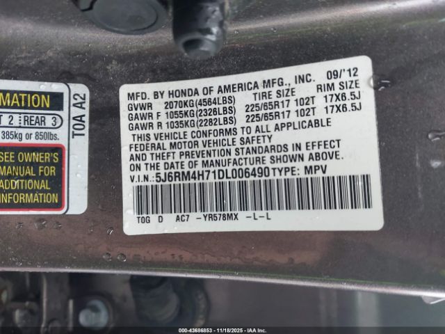 Honda CR-V Ex-l Image 5